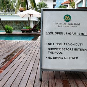 Property management amenity signs Denver