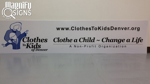 Lightbox cabinet signs for non profits in Denver