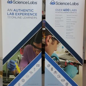 Retractable Banner Stands eScience Labs in Englewood, CO