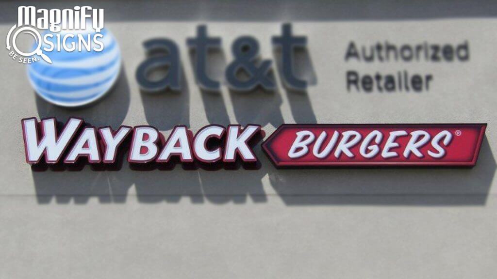 Channel Letters for Wayback Burgers in Littleton, CO