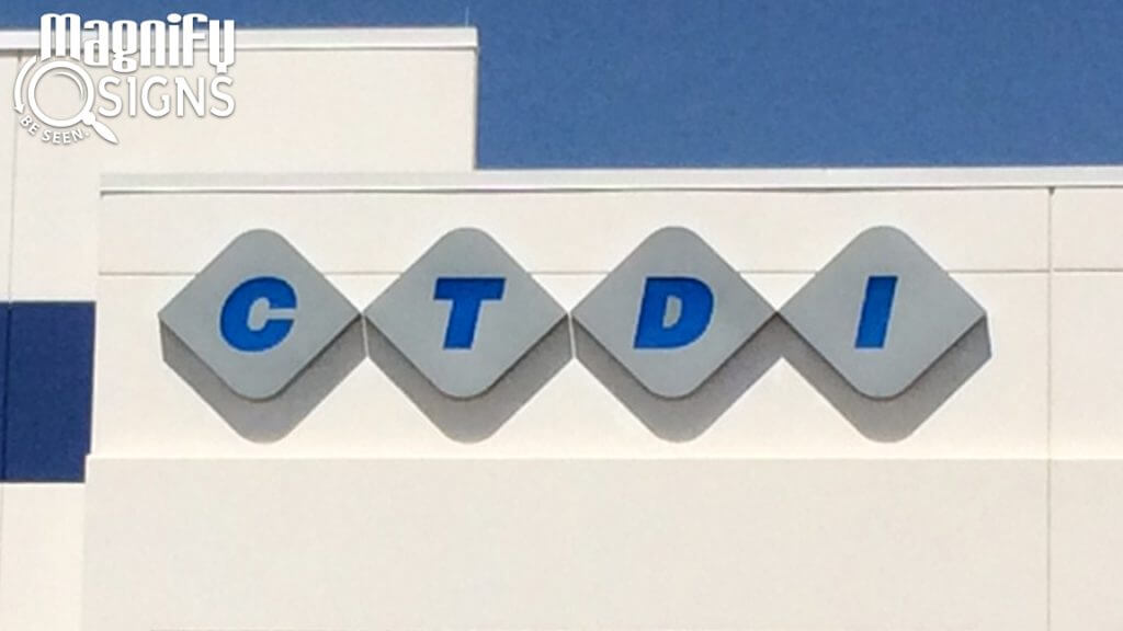 Custom Routed Aluminum Channel Letters for CTDI in Aurora, CO