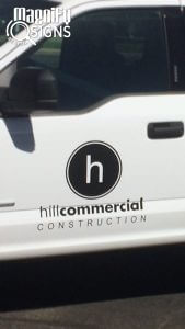 Custom Vehicle Graphics for Hill Commercial Construction in Littleton, CO