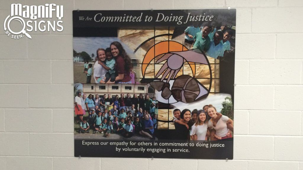 Acrylic Picture Panels for Regis Jesuit HS in Aurora, CO