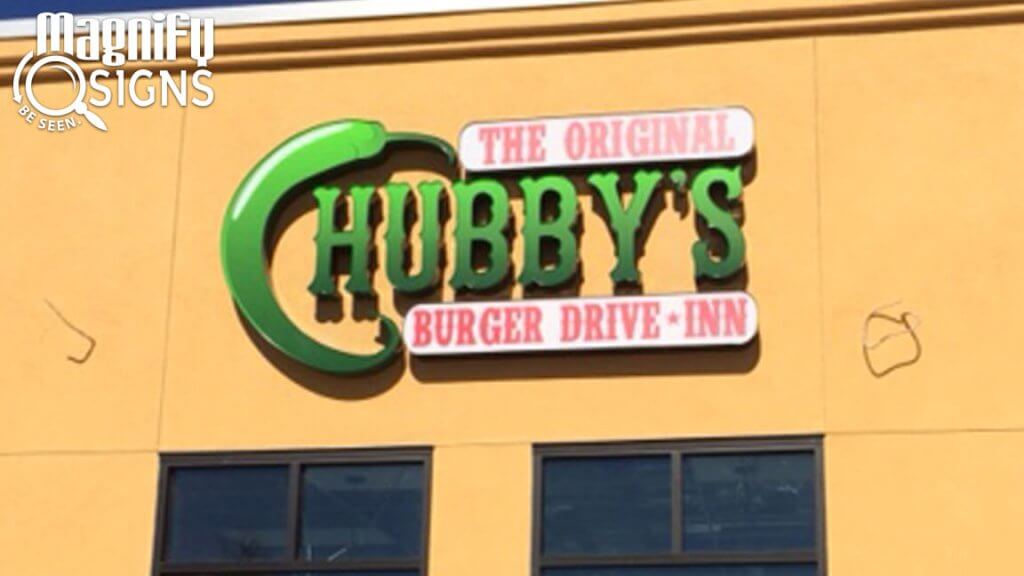 Custom Channel Letters Sign for The Original Chubby's in Denver, CO