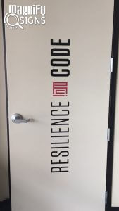 Custom Cut Vinyl Logo for Resilience Code in Centennial, CO