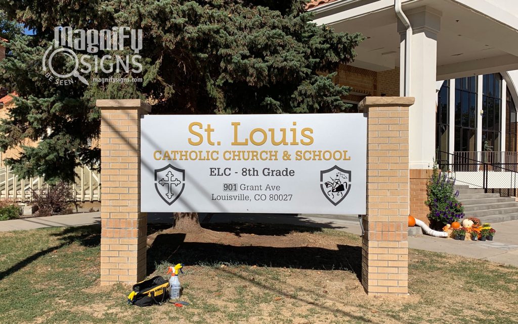 St. Louis Catholic Church sign | Magnify Signs