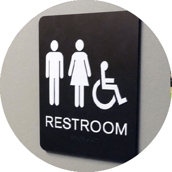 ADA Compliant Bathroom Sign