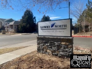 A durable and impressive monument sign