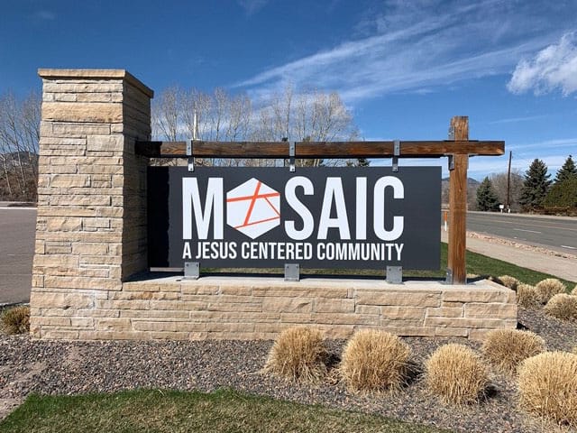 Monument Church Sign in Denver