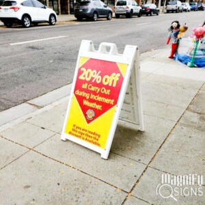 A frame sign Magnify Signs